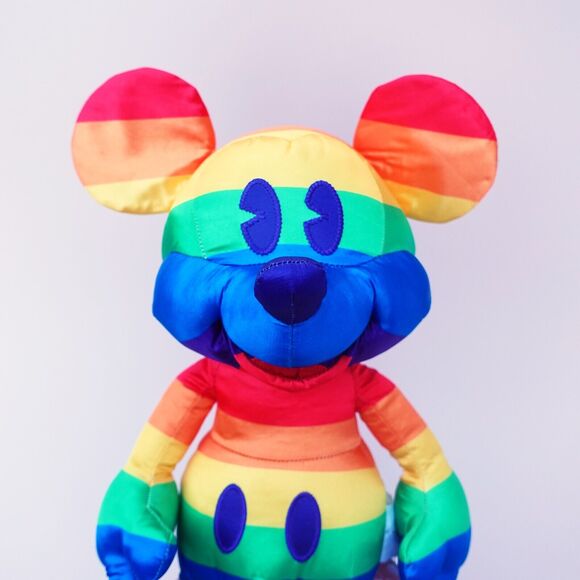 15.5 " Disney Parks Rainbow Gay Pride Mickey Mouse Plush NWT LGBTQ - Picture 10 of 10